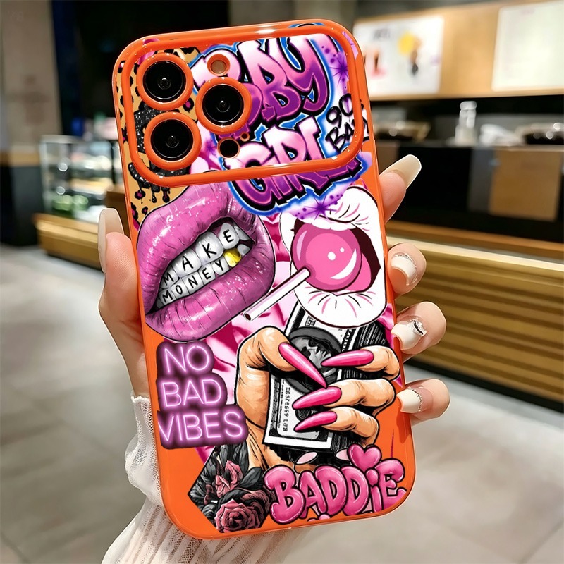 Phone Cases Bulk - Hip Hop Pink Lips Baby Girl