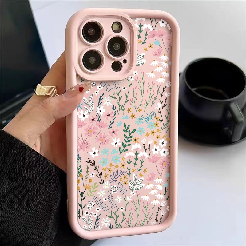 Phone Cases Bulk - Pink High-bamboo Floral Pattern iPhone Case