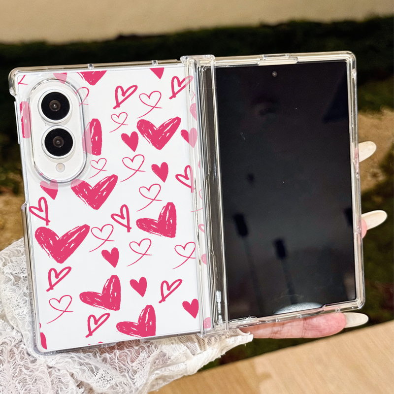 Phone Cases Samsung - Cute Hearts Pattern Phone Case For