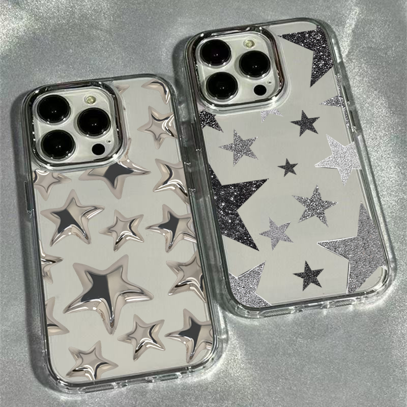 Phone Cases Trendy - Shining Star Trendy Pattern Transparent Phone