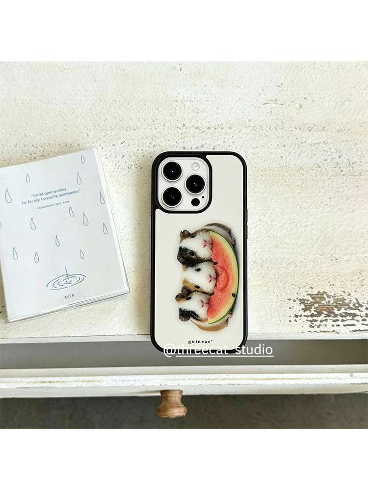 Korean Ins Guinea Pig Eat Wate - Phone Cases Brown ulasan dan harga