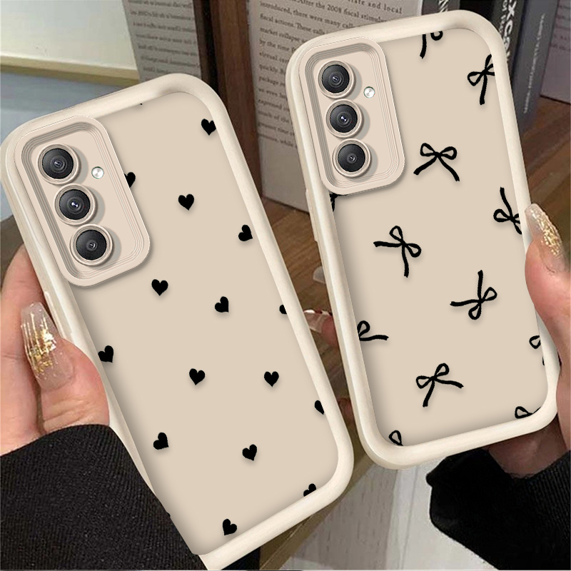 Black Love Heart Bowknot Case  - Phone Cases Samsung ulasan dan harga