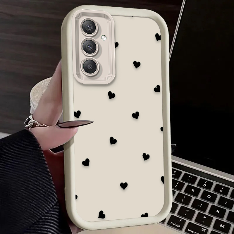 Black Love Heart Bowknot Case  - Phone Cases Samsung ulasan dan harga