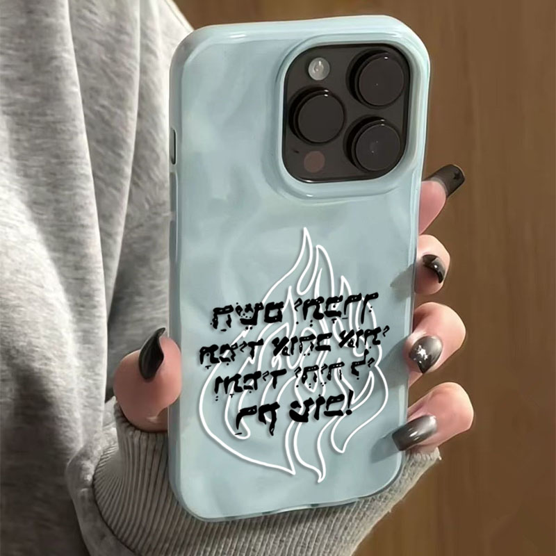 New Fashion Flame Pattern Sili - Phone Cases Trendy ulasan dan harga