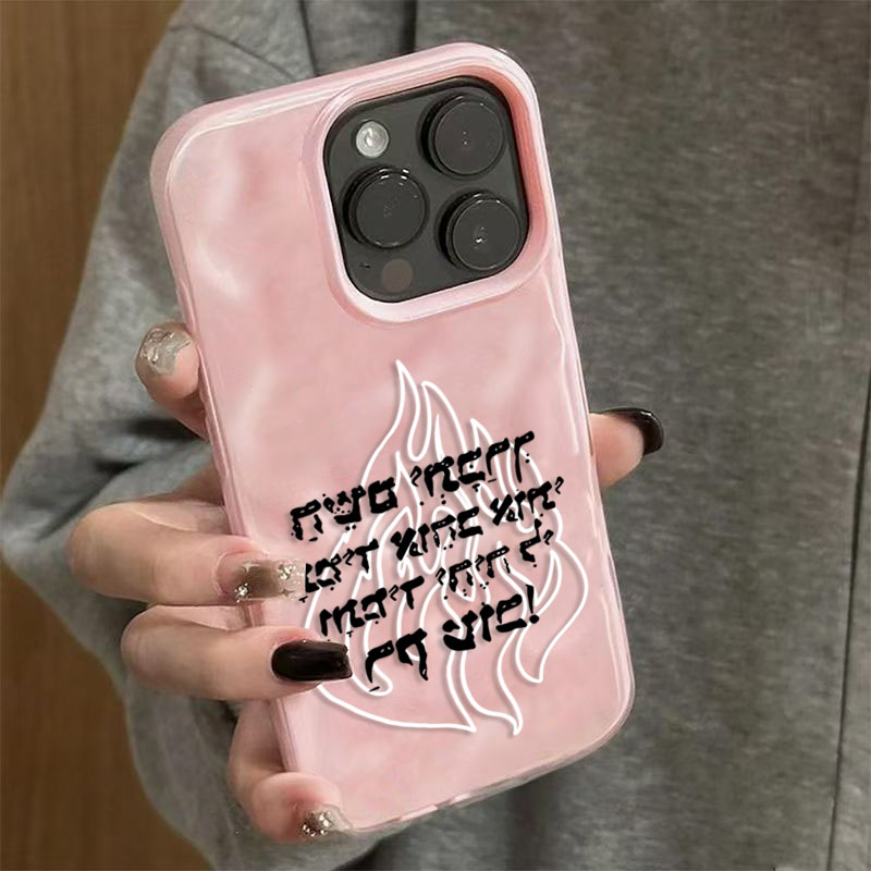 New Fashion Flame Pattern Sili - Phone Cases Trendy ulasan dan harga