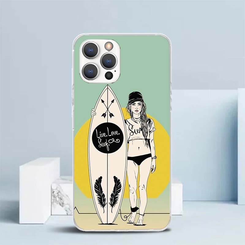 Surf Board Aesthetic Soft Cove - Phone Cases That Fit Iphone 16E ulasan dan harga
