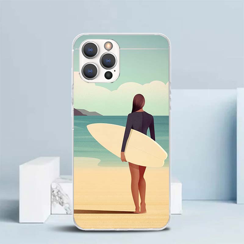 Surf Board Aesthetic Soft Cove - Phone Cases That Fit Iphone 16E ulasan dan harga