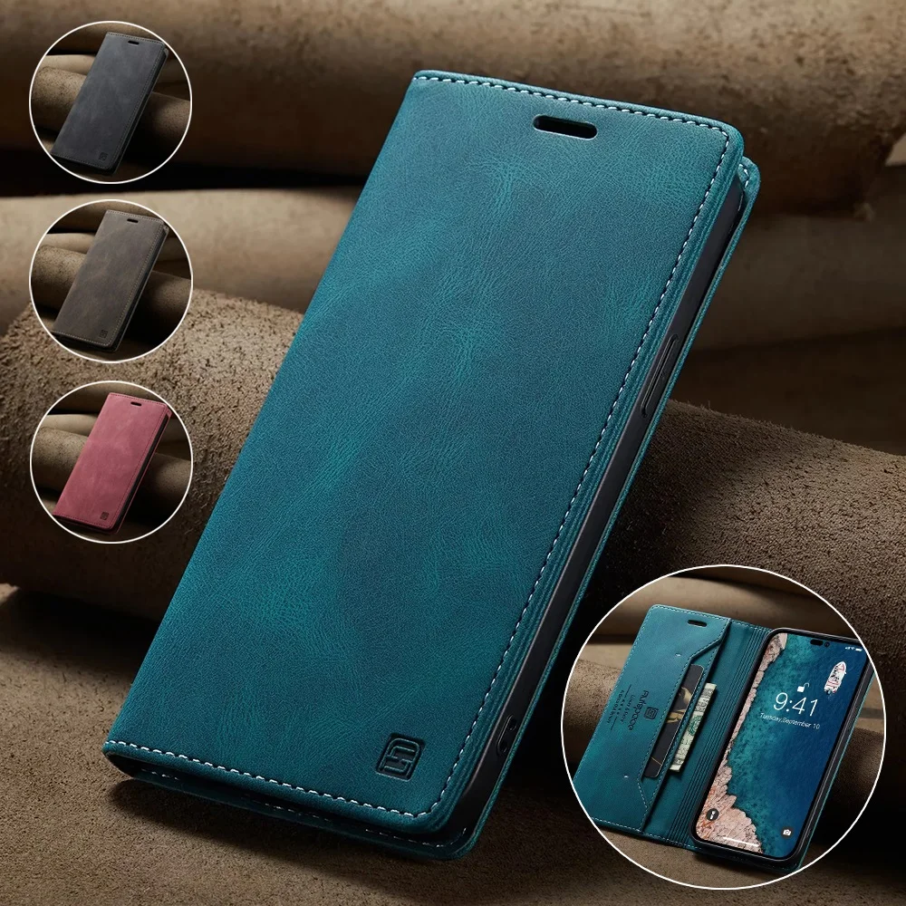 Leather Cases for IPhone 16 15 - Leather Folio Wallet Case ulasan dan harga