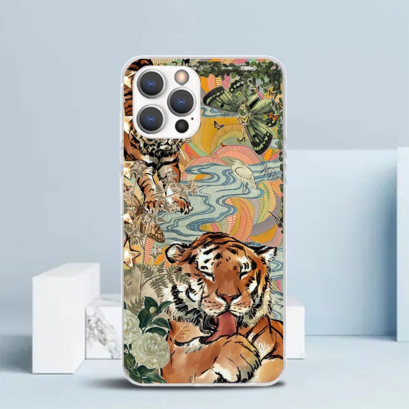 Superior Tiger Pattern Art Sof - Phone Cases That Fit Iphone 16E ulasan dan harga