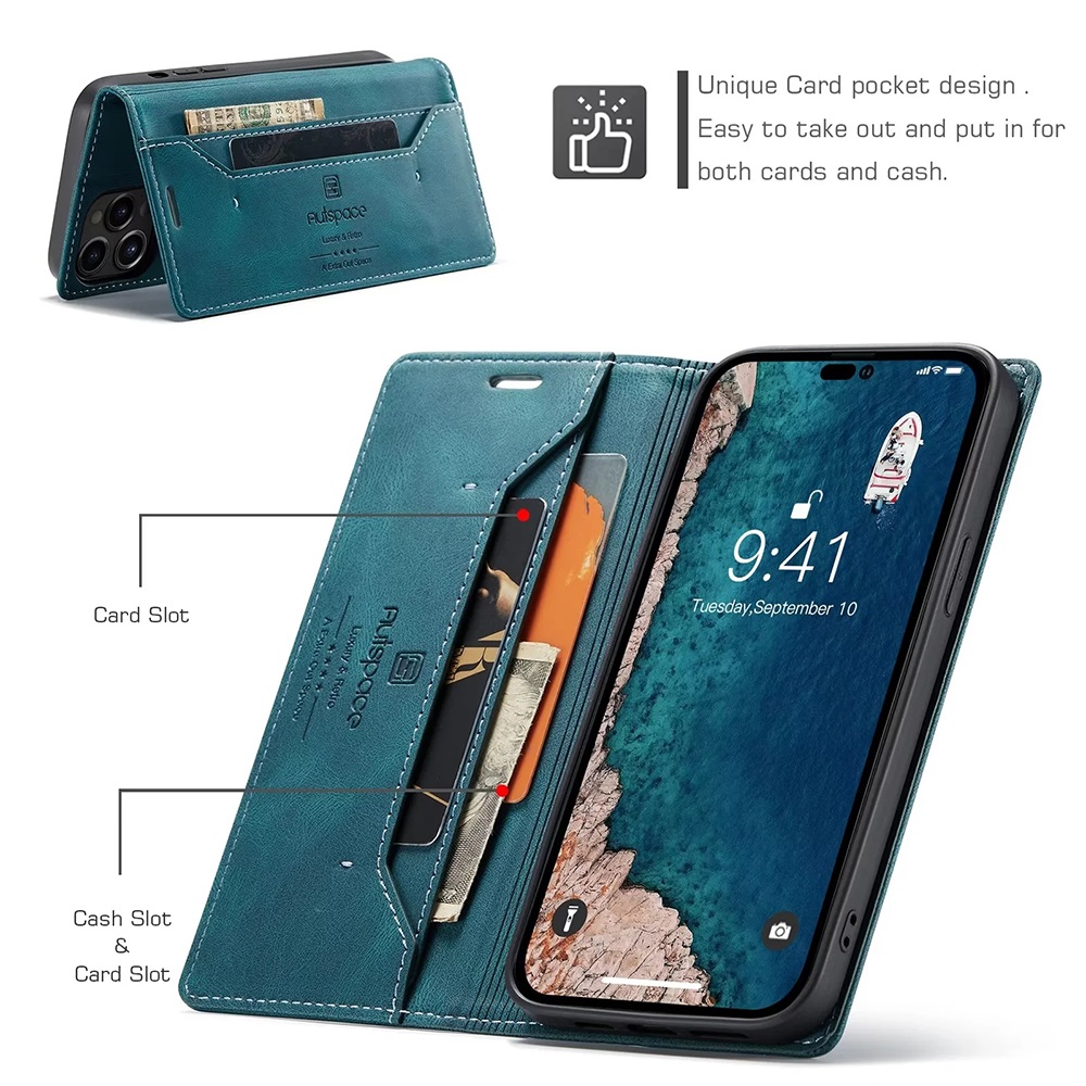 Leather Cases for iPhone 14 13 - Leather Folio Wallet Case ulasan dan harga