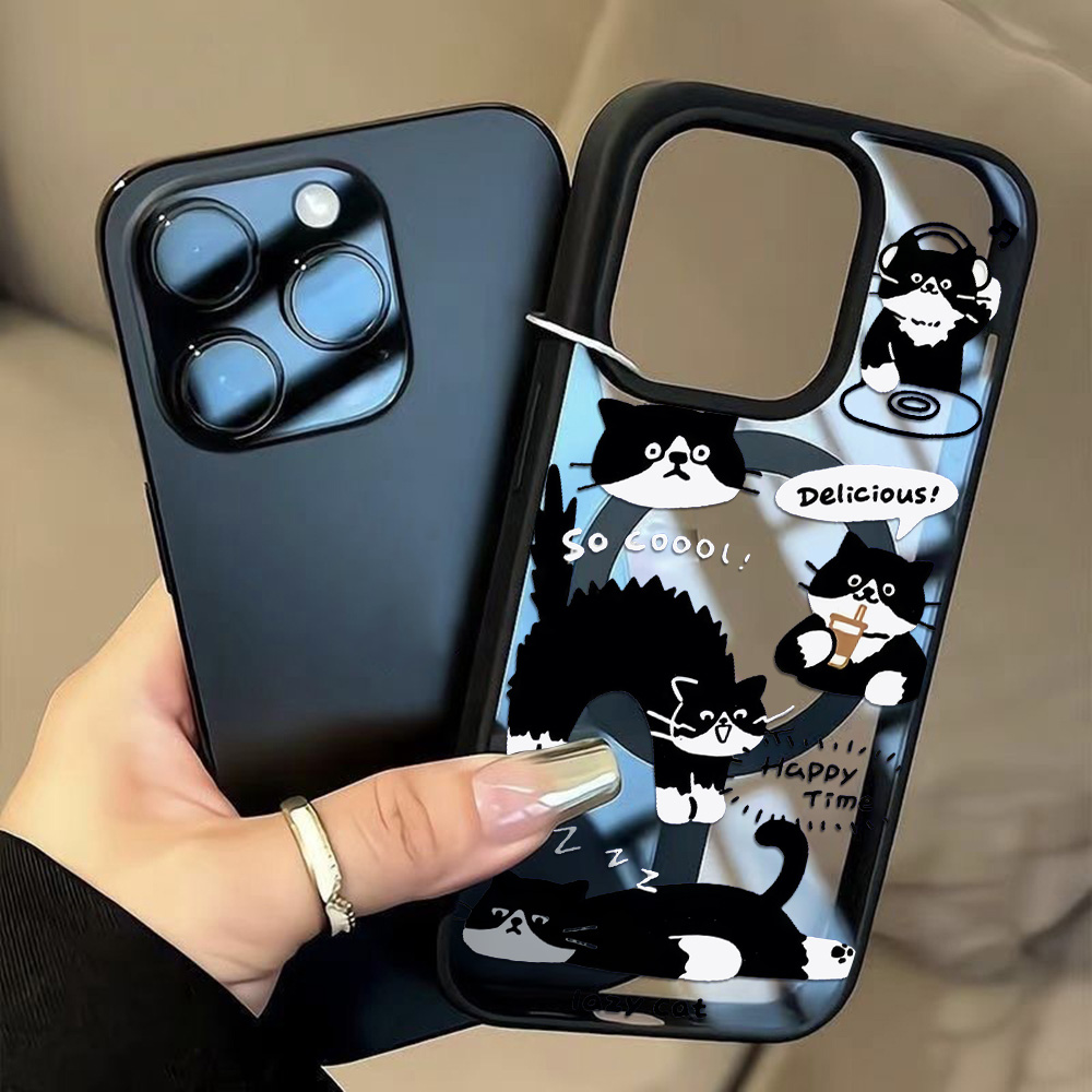 Funny Black Cat Wireless Charg - Phone Cases Magsafe ulasan dan harga