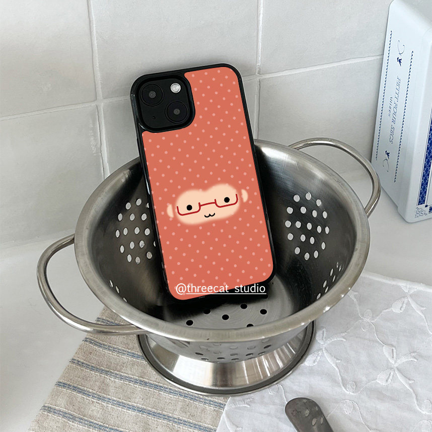 Korean Ins Cute Orange Polka D - Phone Cases Brown ulasan dan harga