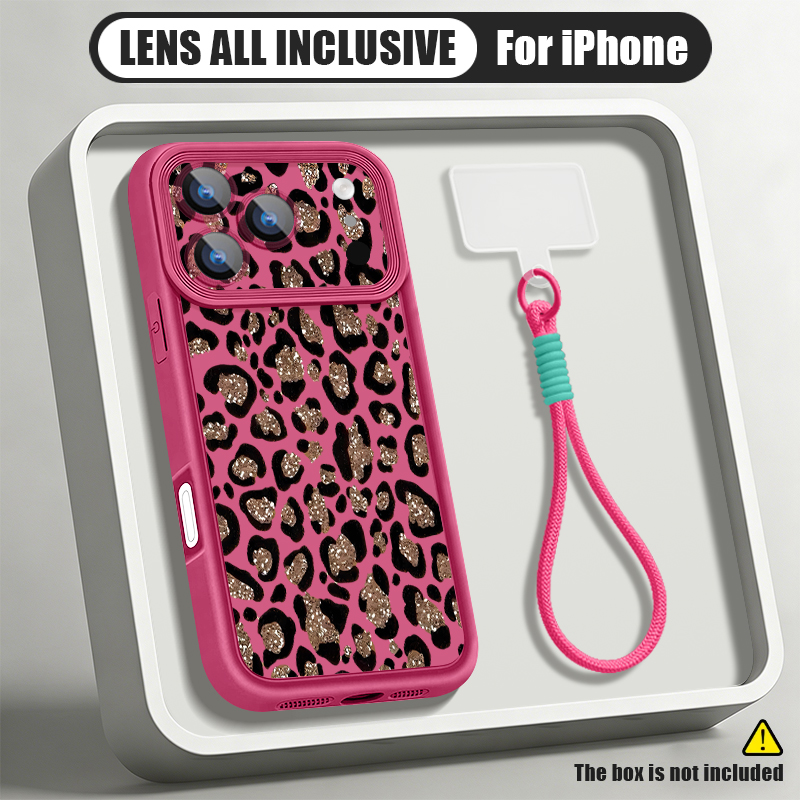 Brown Leopard Printed Lanyard  - Phone Cases Brown ulasan dan harga