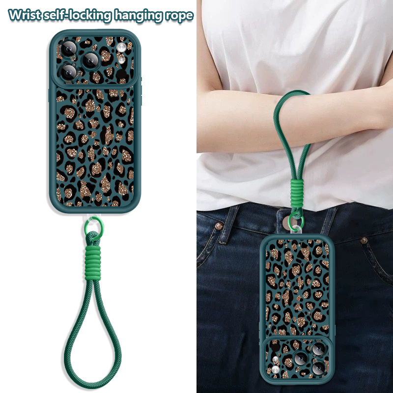 Brown Leopard Printed Lanyard  - Phone Cases Brown ulasan dan harga