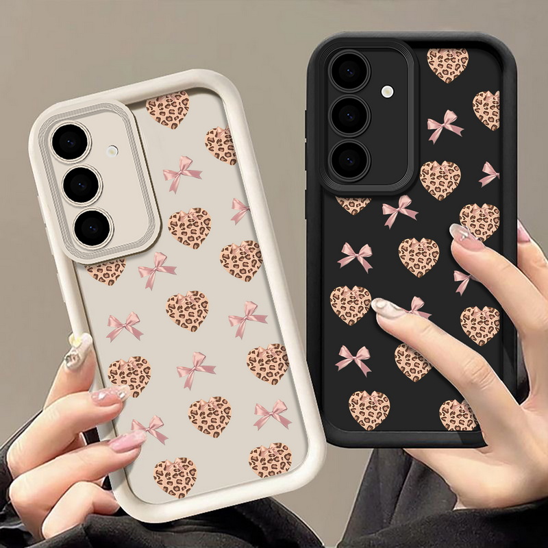 Retro Leopard Print Bow Phone  - Phone Cases Galaxy A16 5G ulasan dan harga