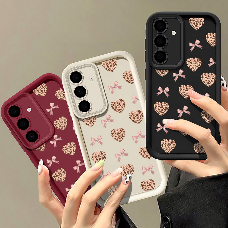 Retro Leopard Print Bow Phone  - Phone Cases Galaxy A16 5G ulasan dan harga