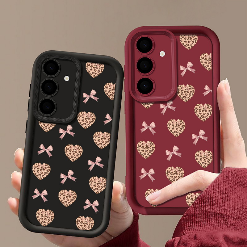 Retro Leopard Print Bow Phone  - Phone Cases Galaxy A16 5G ulasan dan harga