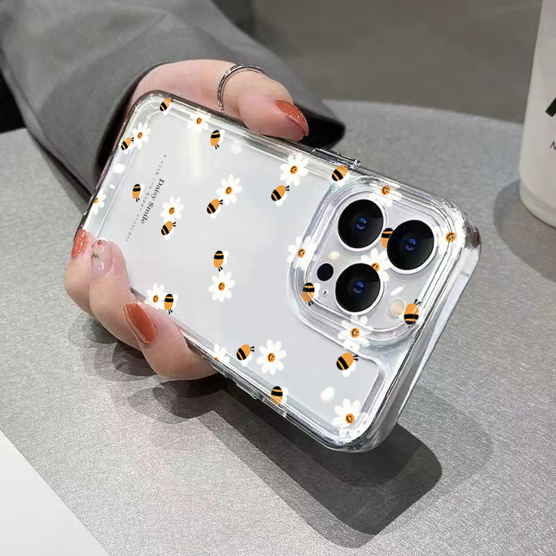 Trendy Daisy Bee Floral Clear  - Phone Cases Trendy ulasan dan harga
