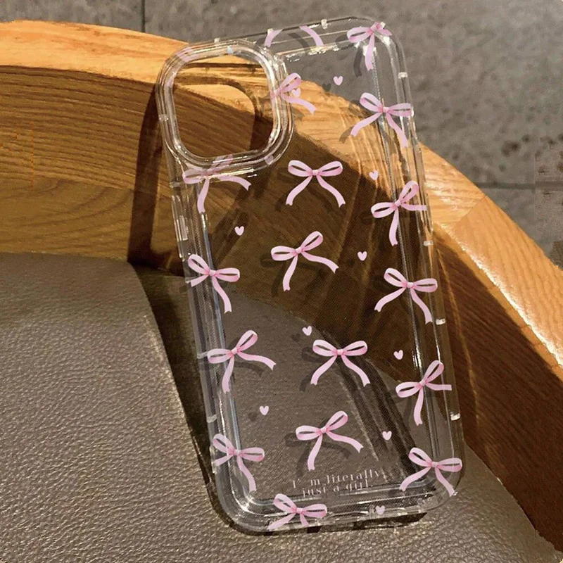 Cute Pink Heart Bow Phone Case - Phone Cases Dior ulasan dan harga