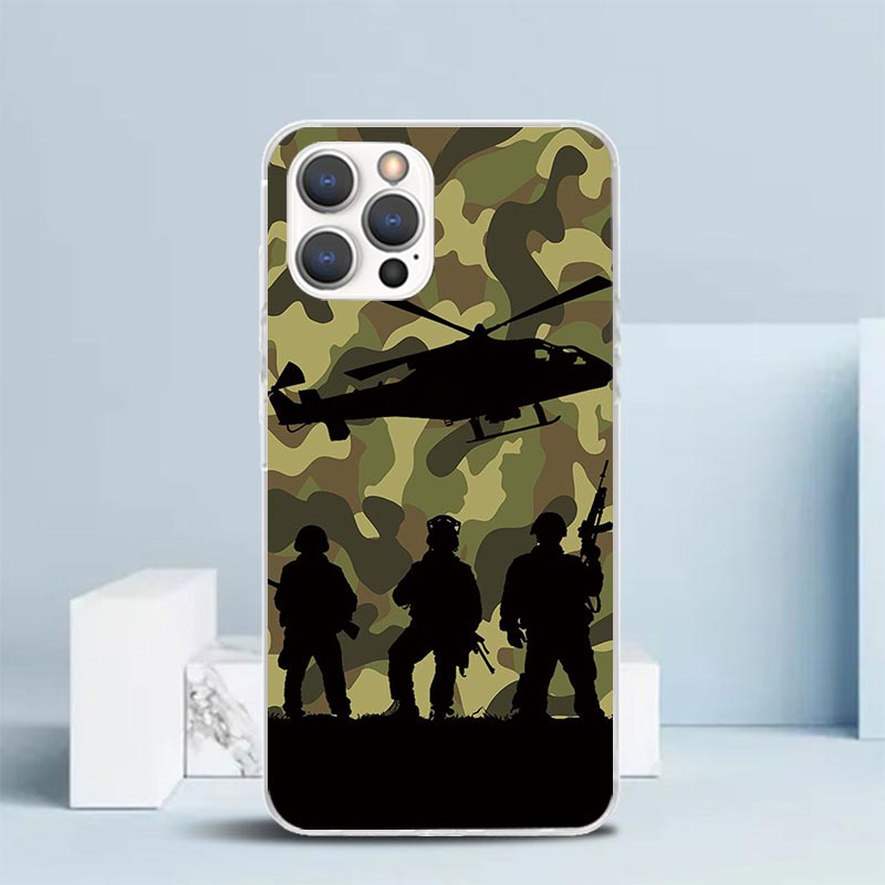 Camouflage Military Soft Cover - Phone Cases That Fit Iphone 16E ulasan dan harga