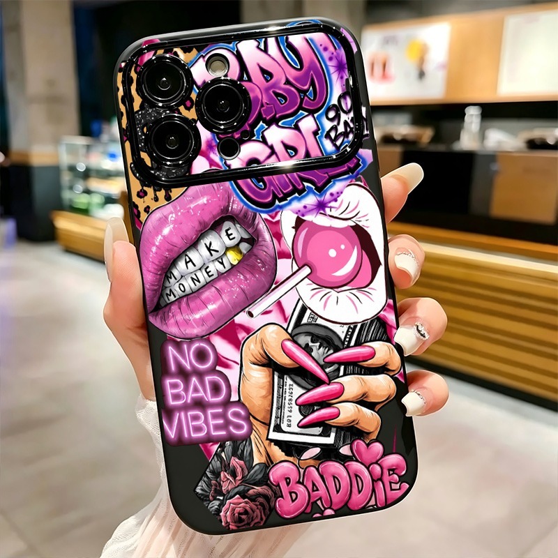 Hip Hop Pink Lips Baby Girl Gr - Phone Cases Bulk ulasan dan harga