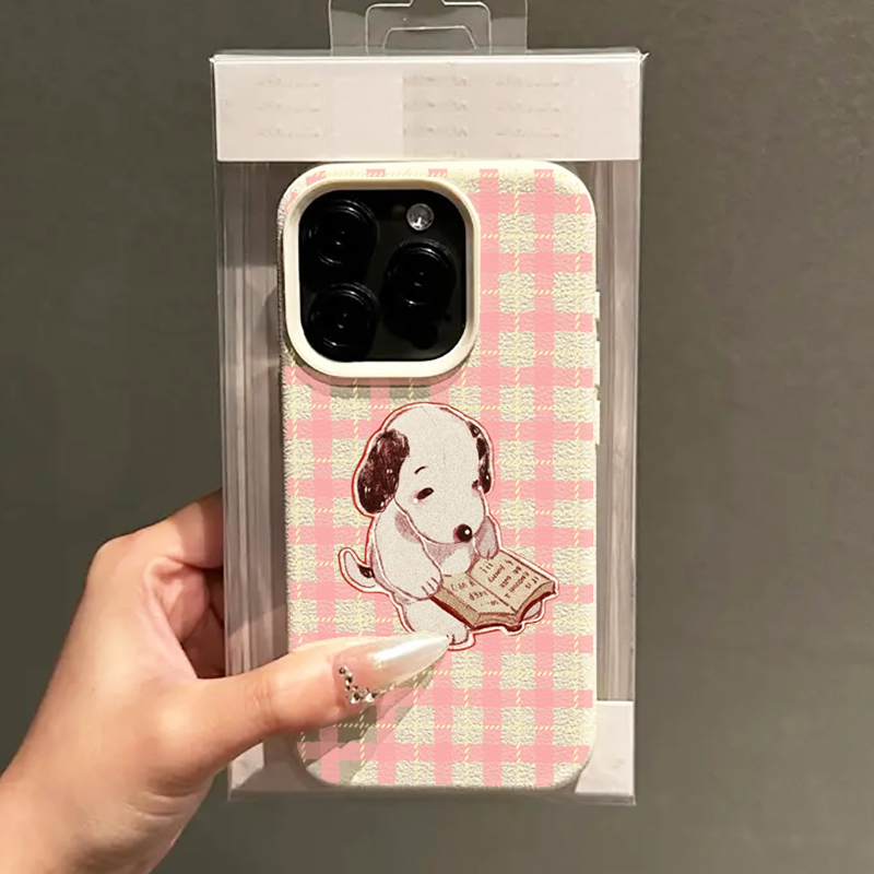 Cute Vintage Book Dog Litchi P - Phone Cases Galaxy A16 5G ulasan dan harga
