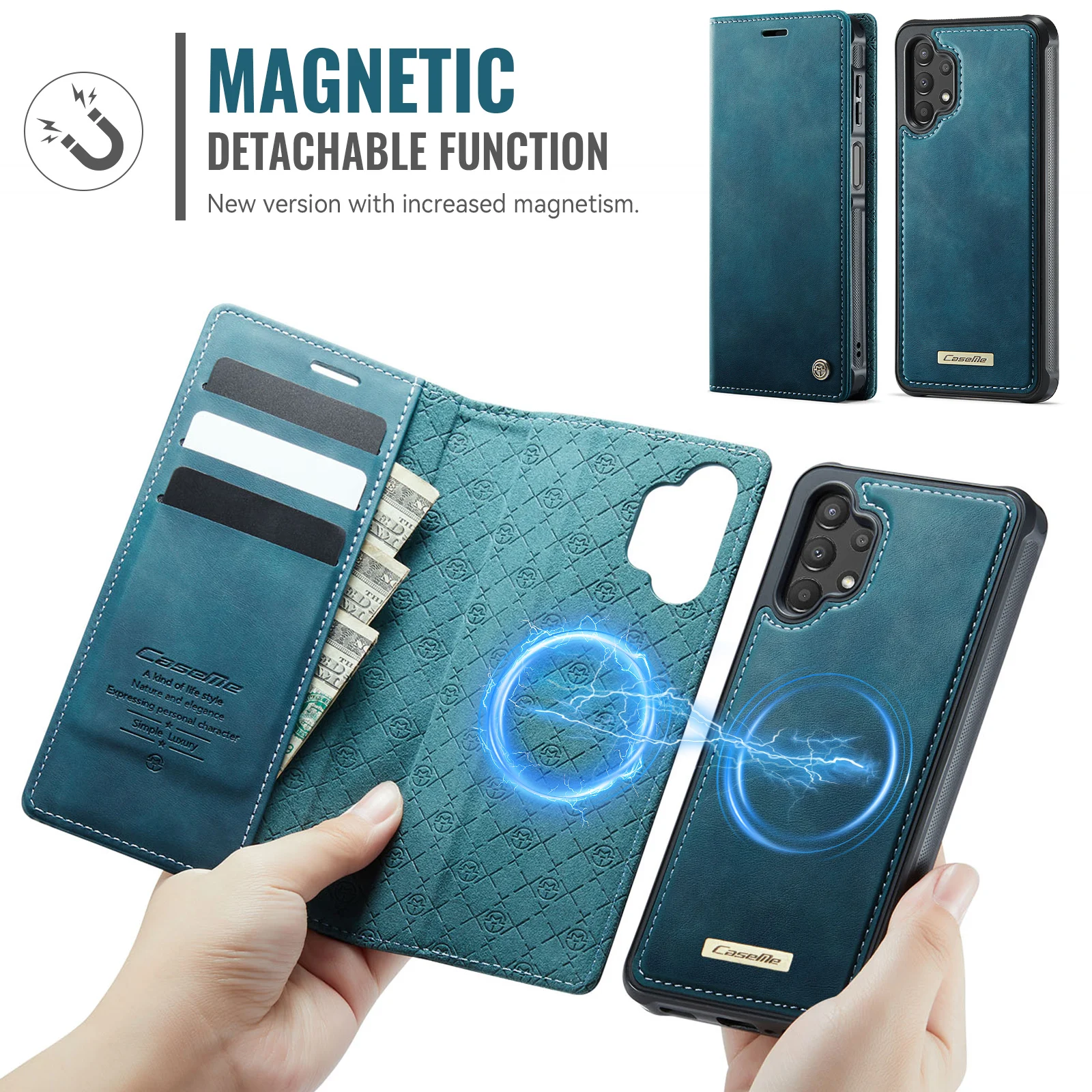 Caseme-C49 Folio Detachable Ma - Leather Folio Wallet Case ulasan dan harga