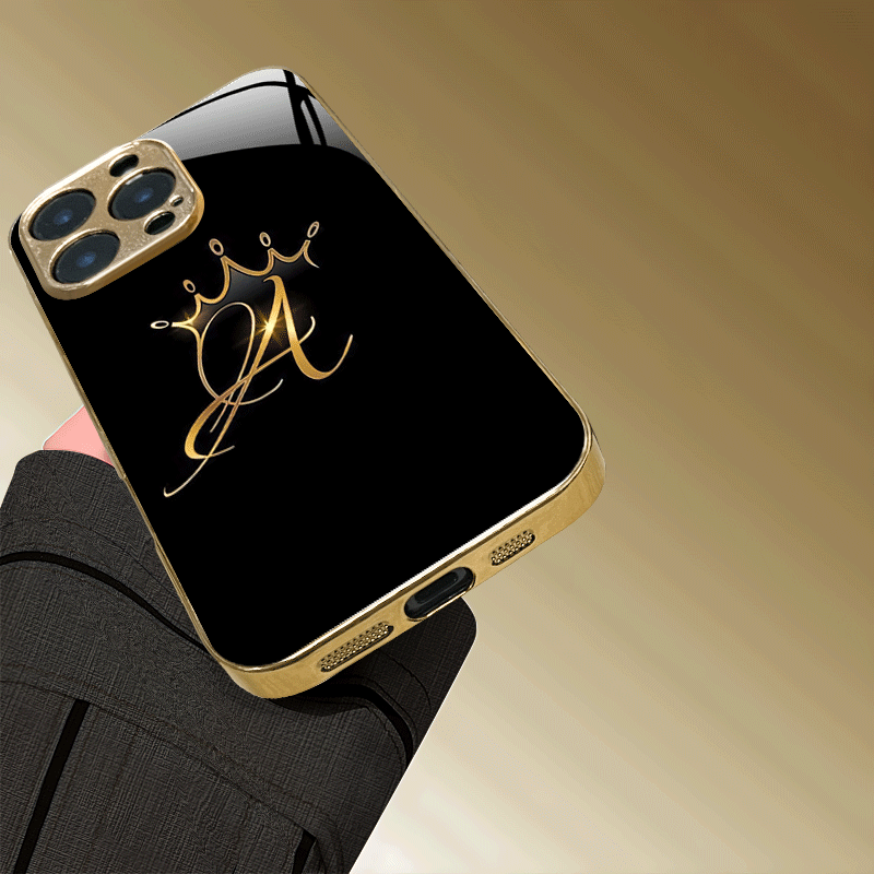 Noble Golden Crown Monogram Ha - Monogram Custom Case ulasan dan harga