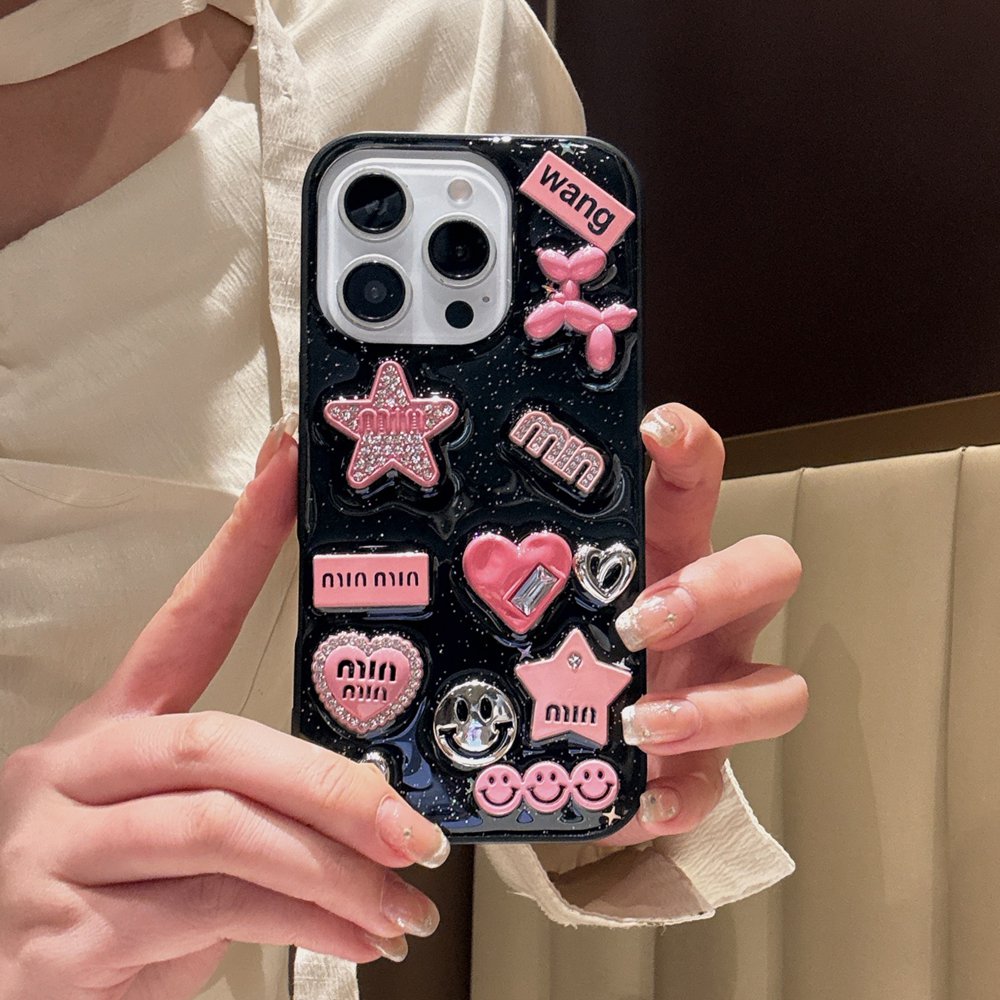 Cute 3D Love Heart Y2K Star Sp - Phone Cases Dior ulasan dan harga