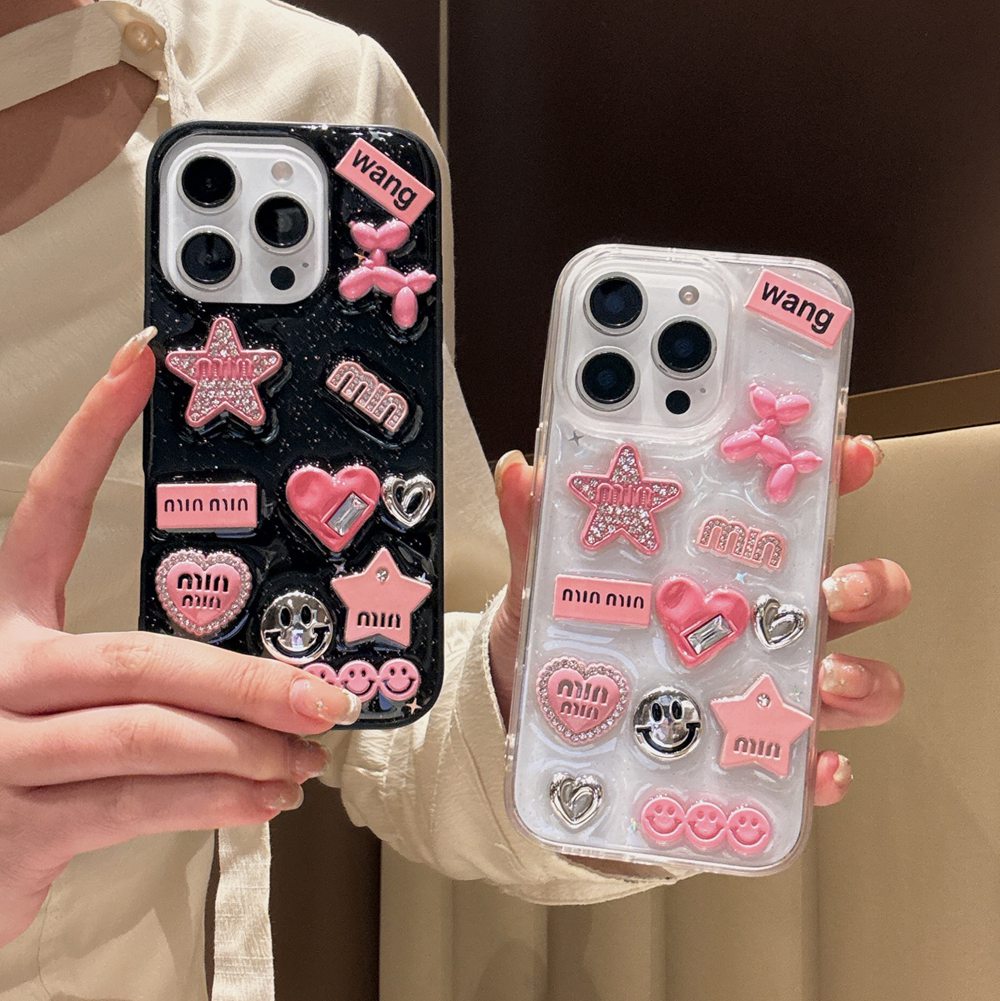 Cute 3D Love Heart Y2K Star Sp - Phone Cases Dior ulasan dan harga