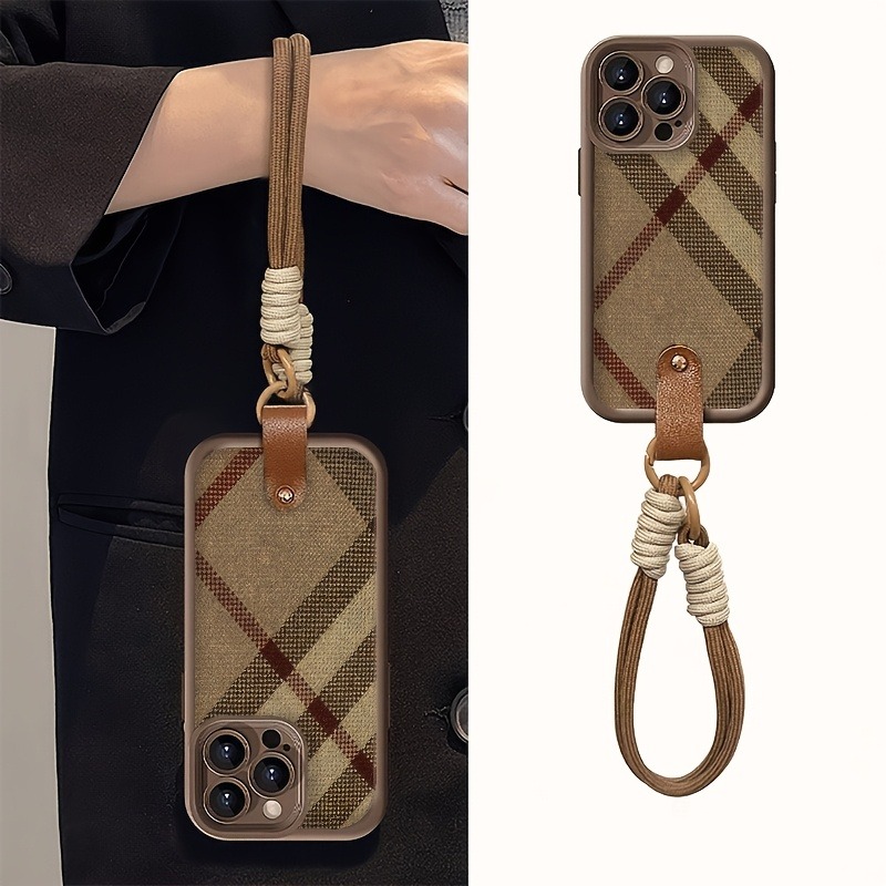 Brown Stripes Lanyard Strap Ro - Phone Cases Brown ulasan dan harga
