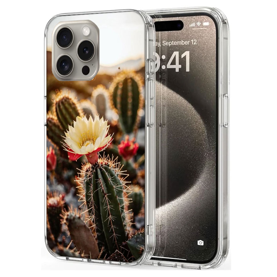 Picturesque Desert With Cacti  - Phone Cases Com ulasan dan harga