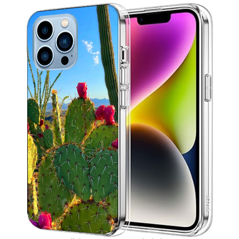 Picturesque Desert With Cacti  - Phone Cases Com ulasan dan harga