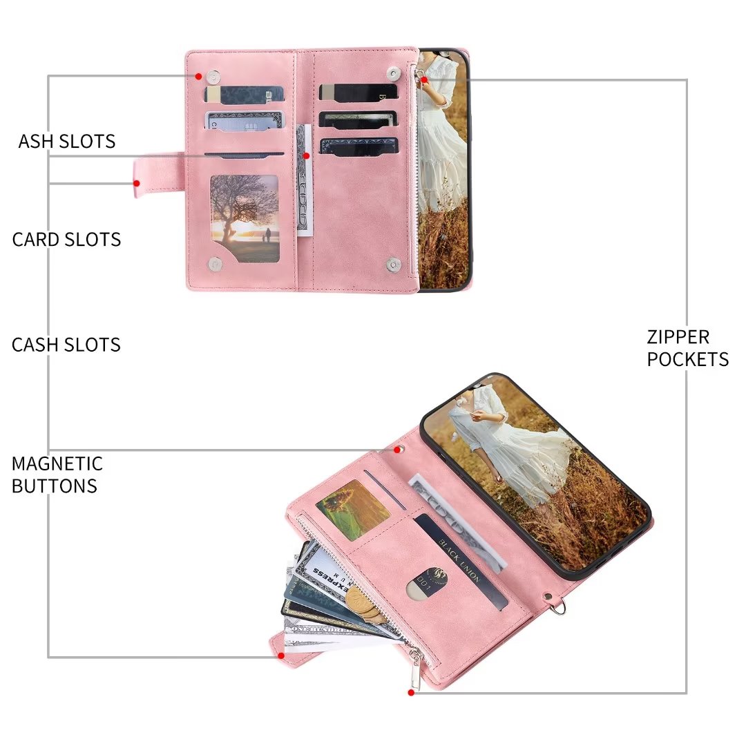 For MOTO One Action Fashion Sm - Leather Folio Wallet Case ulasan dan harga