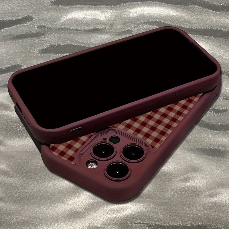 Wine Red Vintage Red-Brown Pla - Phone Cases Brown ulasan dan harga