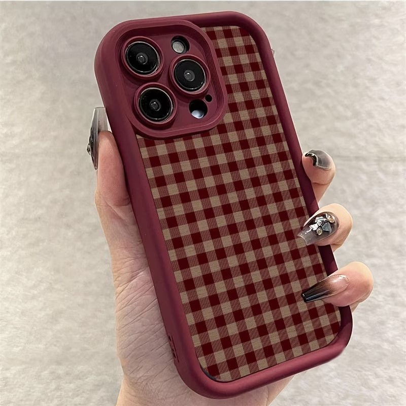 Wine Red Vintage Red-Brown Pla - Phone Cases Brown ulasan dan harga
