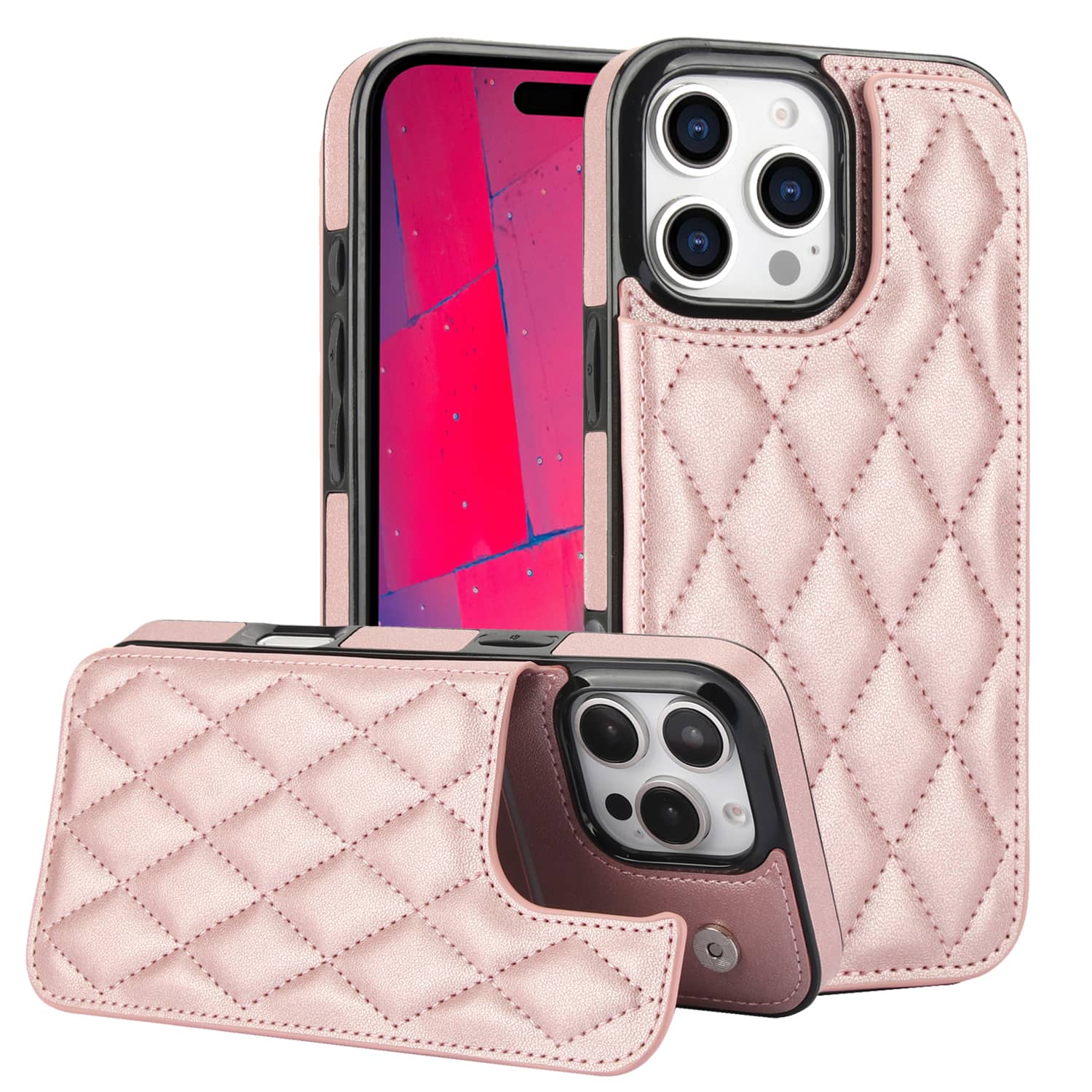 For iPhone 16 Pro Max iPhone 1 - Leather Folio Wallet Case ulasan dan harga
