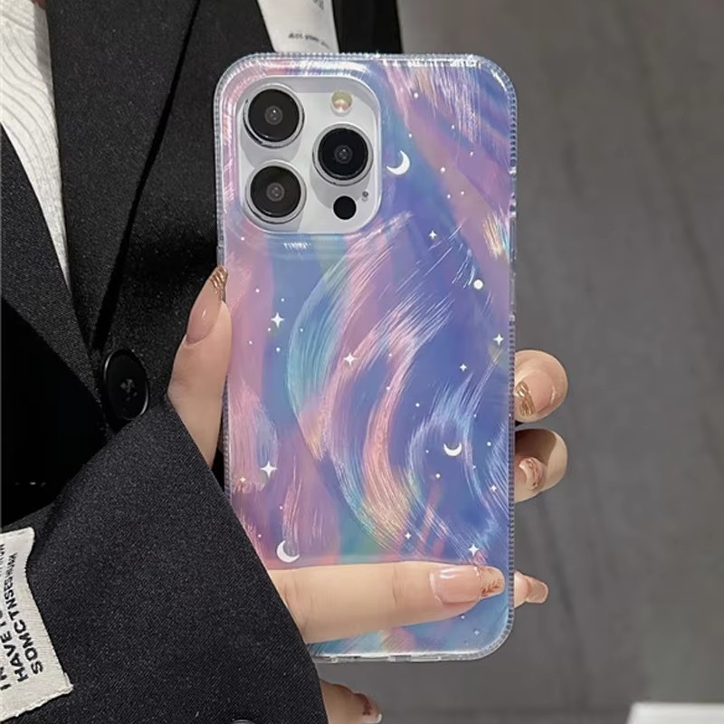 Fashion Glitter Starry Gradien - Phone Cases Iphone 11 ulasan dan harga