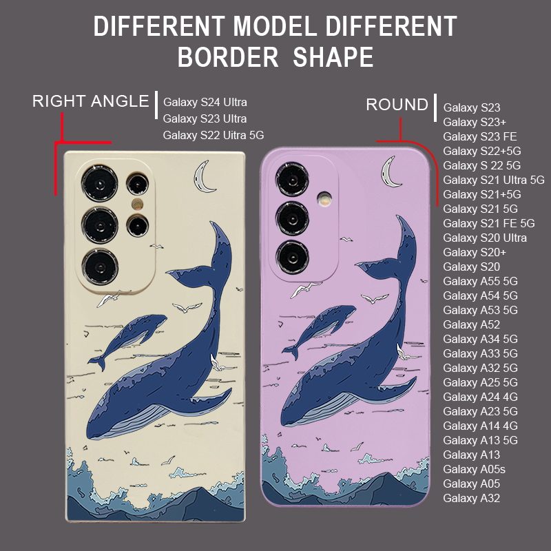 Whales Phone Case For Samsung  - Phone Cases Galaxy A16 5G ulasan dan harga