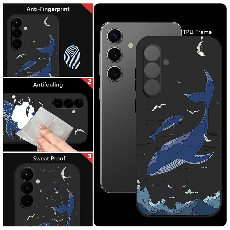 Whales Phone Case For Samsung  - Phone Cases Galaxy A16 5G ulasan dan harga