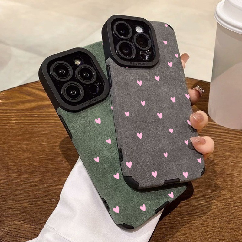 Fashion Pink Heart Pattern Pho - Phone Cases Trendy ulasan dan harga