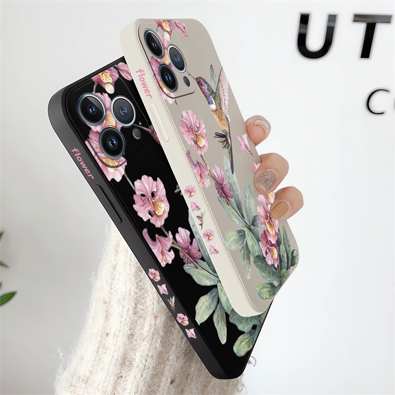 Painted Flowers Birds Phone Ca - Phone Cases Dior ulasan dan harga
