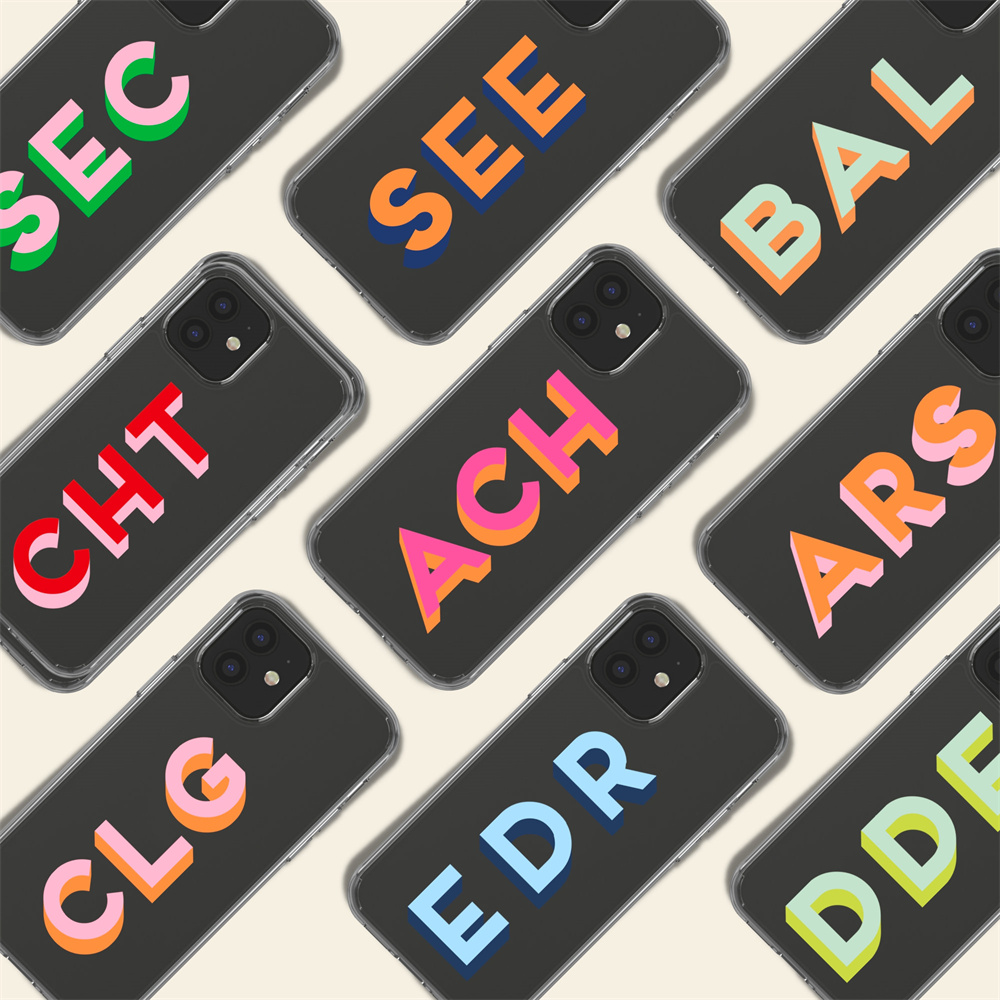 Monogram Initial Letters Soft  - Monogram Custom Case ulasan dan harga