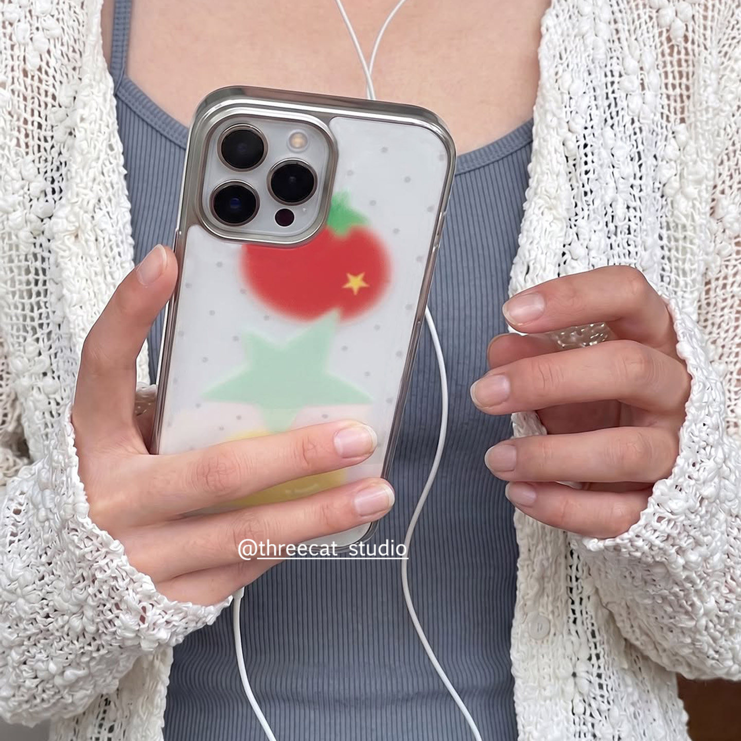 Korean Halation Tomato Lemon S - Phone Cases Brown ulasan dan harga