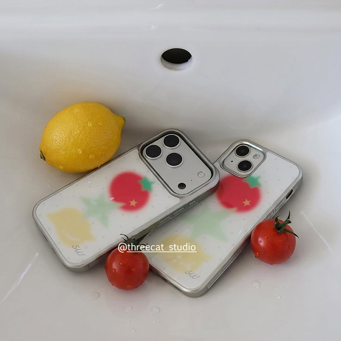 Korean Halation Tomato Lemon S - Phone Cases Brown ulasan dan harga