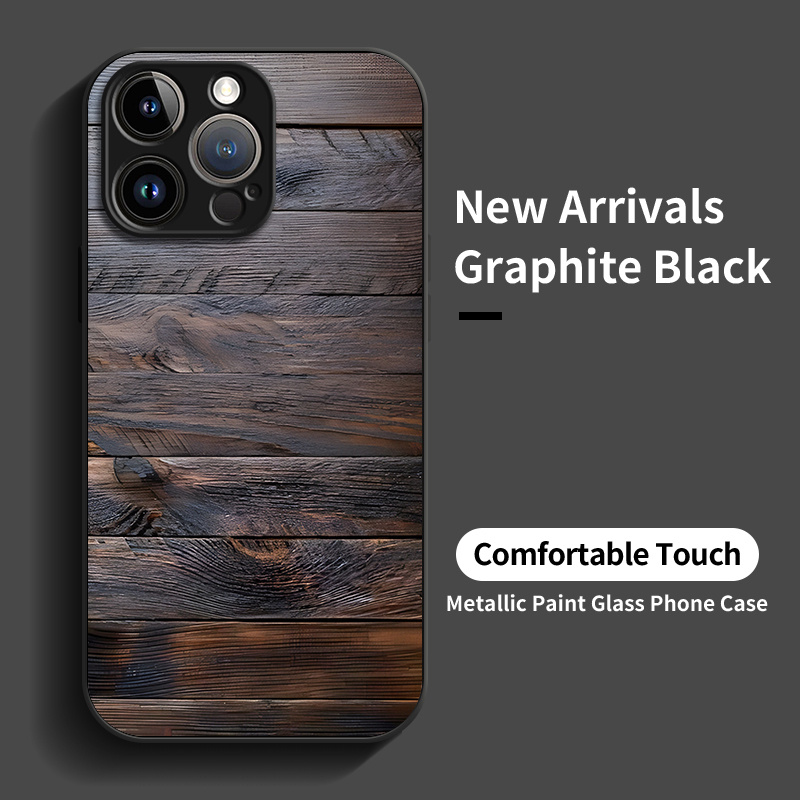 Brown-black wood-grain pattern - Phone Cases Brown ulasan dan harga