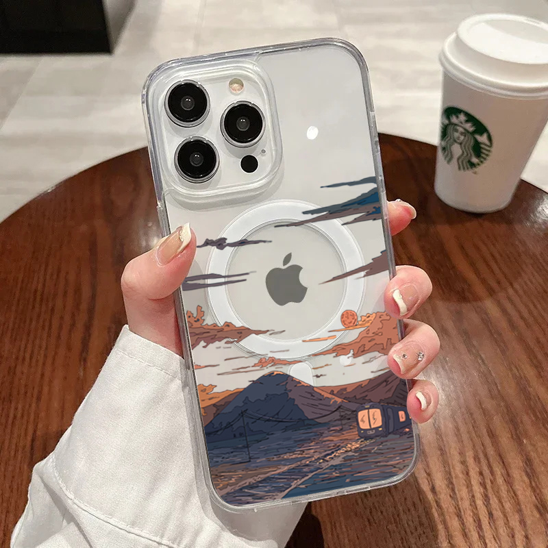 Sunset Pattern Fashion Phone C - Phone Cases Magsafe ulasan dan harga