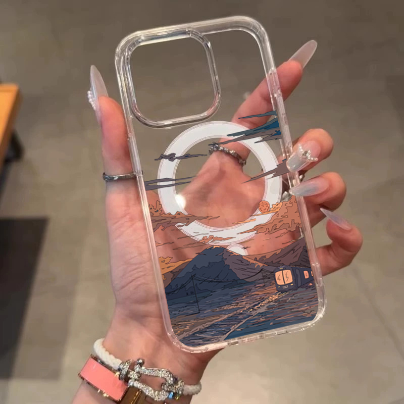 Sunset Pattern Fashion Phone C - Phone Cases Magsafe ulasan dan harga