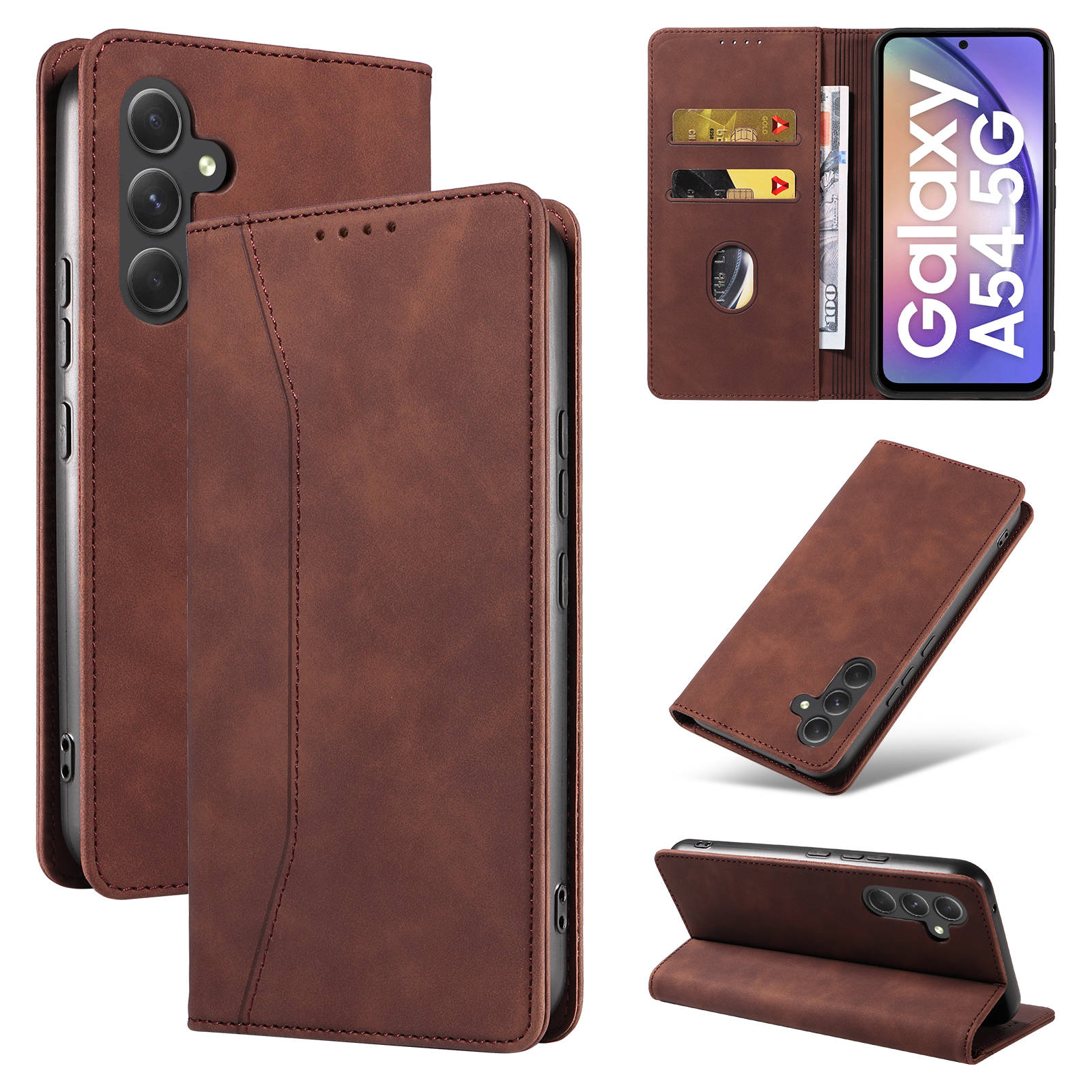 Flip Wallet Case for Samsung G - Leather Folio Wallet Case ulasan dan harga