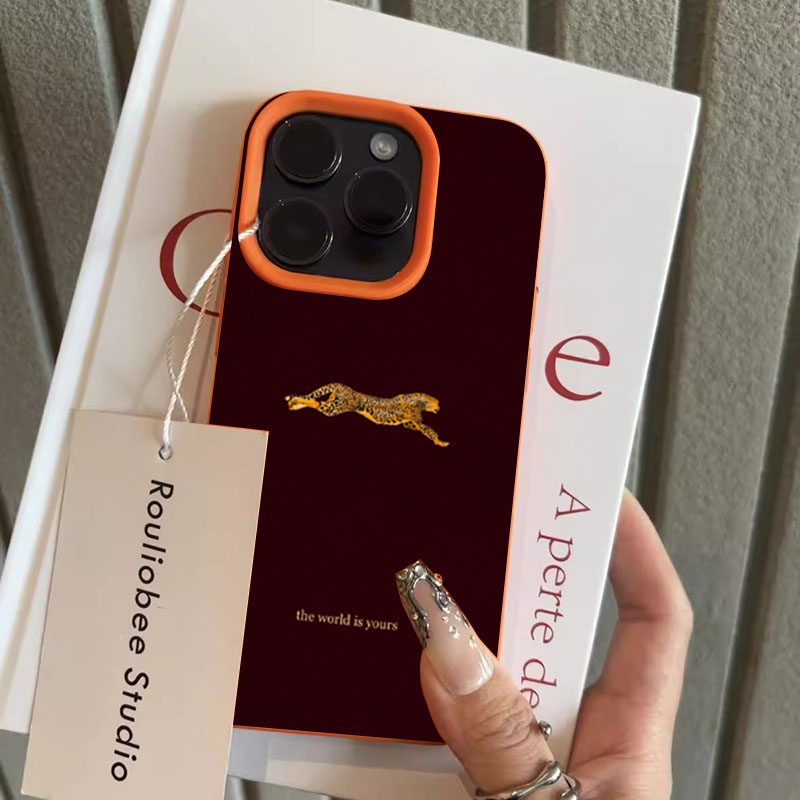 Minimalist Leopard Running Pat - Phone Cases Trendy ulasan dan harga